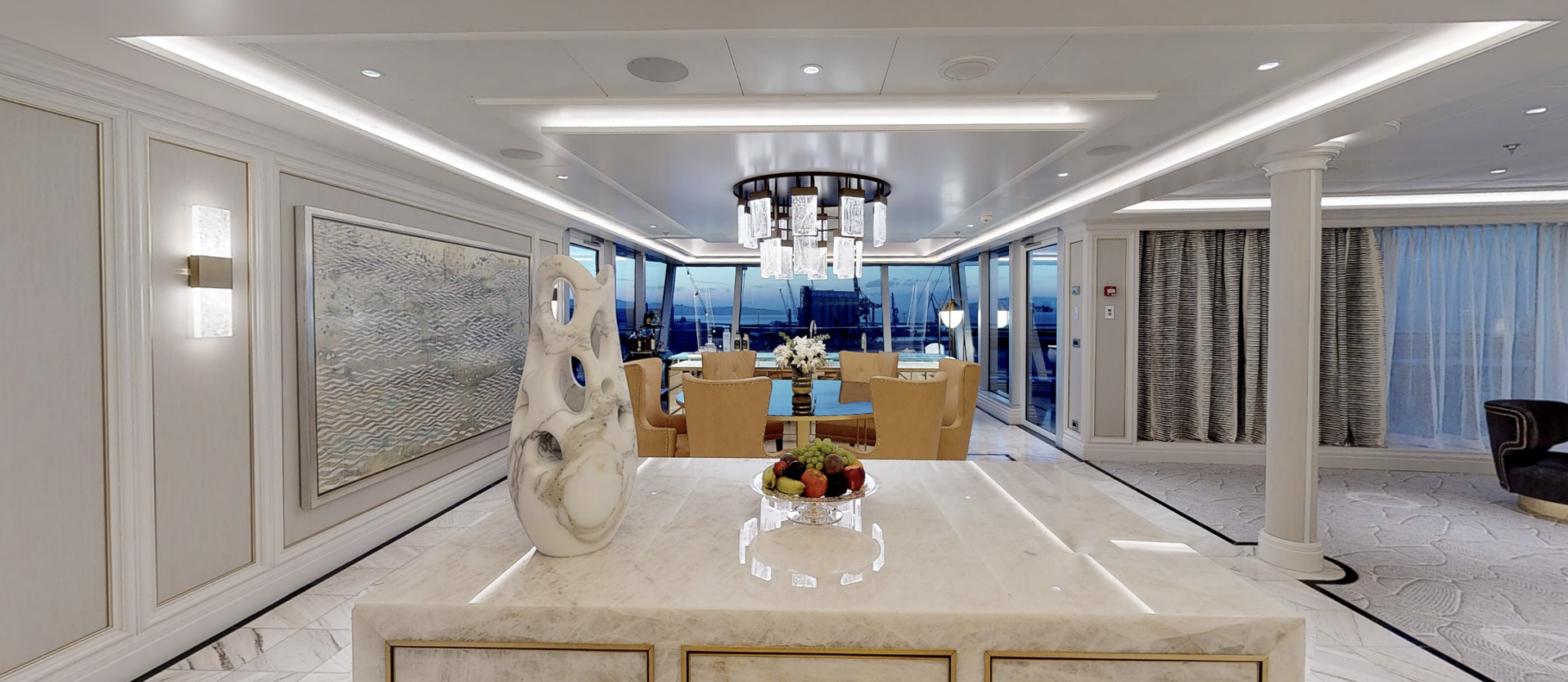 Inside the Regent suite at AU$1.25m the most expensive cruise suite at sea